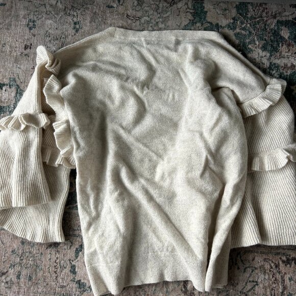 Club Monaco Cream Cashmere Sweater - Picture 7 of 7